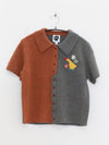 YANYAN KNITS Fall/Winter 2025 Collection: Wool Sweater YYK-YYW25-1311-PINSE (Color Block Design)